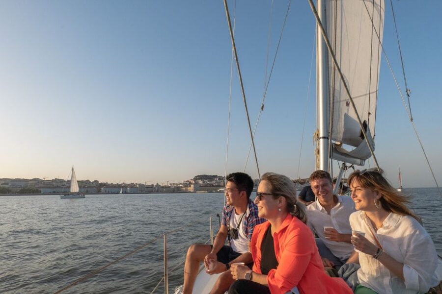 Lisbon: Daytime/Sunset/Night City Sailboat Tour with Drink - From Commerce Square to Lisbon’s old center