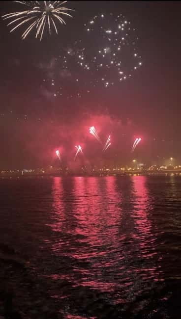 Lisbon:New Year's Eve on a Sailboat - The Midnight Fireworks