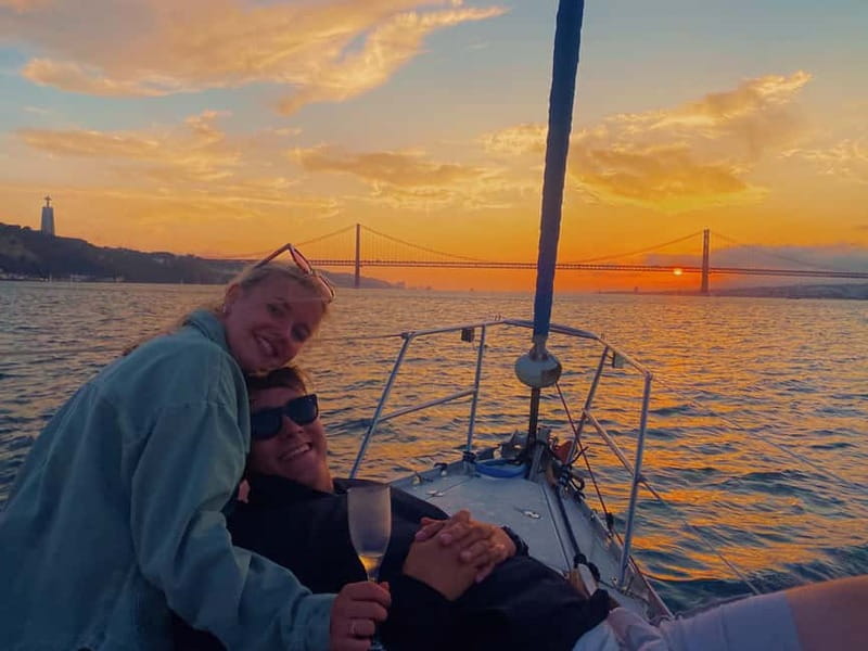 Lisbon: Sailboat Tour along the Coast,Sunset & Tasting - Under the 25 de Abril Bridge