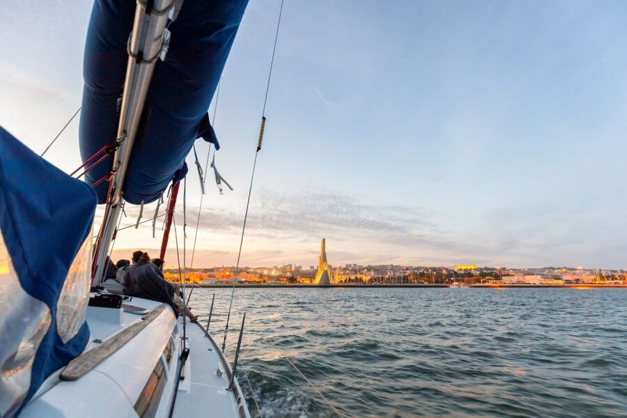 Lisbon: Sailing Tour on the Tagus River - Looking across to Christ the King