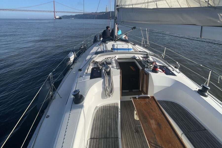 Lisbon: Sunset Sailing Boat Cruise with Wine - Bairro Alto, Commerce Square, and downtown from the river