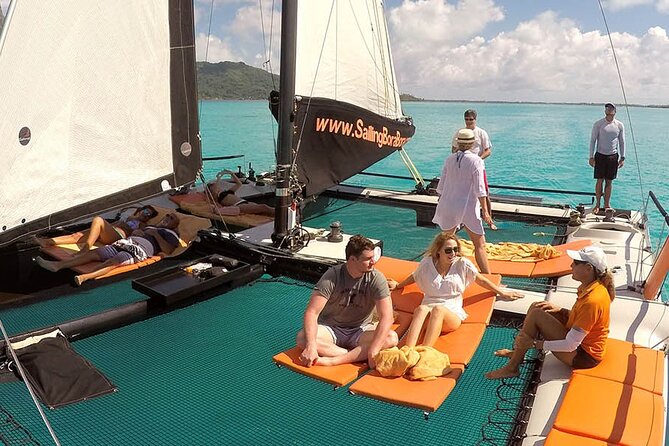 LUXURY Catamaran Bora Bora : Sailing, Snorkeling & Floating Bar - Snorkeling at the private coral garden