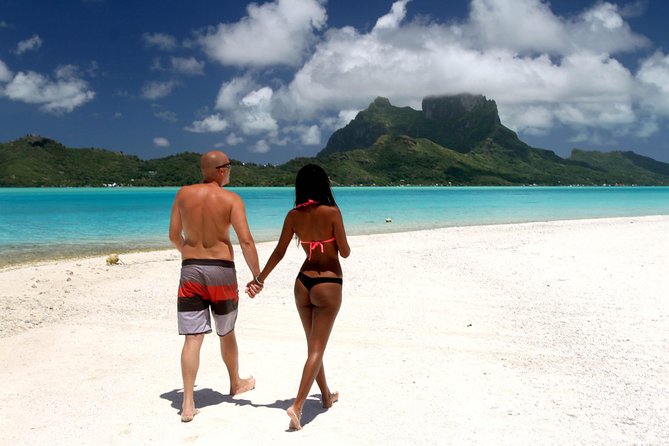 LUXURY PRIVATE Catamaran : Full-Day Sail & Polynesian Motu Lunch - Setting sail beneath Mount Otemanu