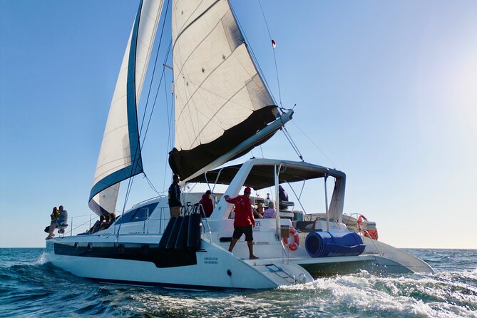 Luxury Sailing catamaran charter in Cabo San Lucas all inclusive - Snorkeling, paddle boards, and floating mats