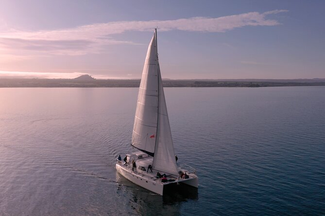 Luxury Sailing - Māori Rock Carvings - Taupo Sailing Adventures - The swim stop in Lake Taupo