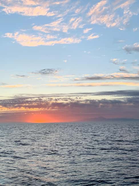 Maspalomas Sunset Sailing Experience - The sunset turn and the possible green ray