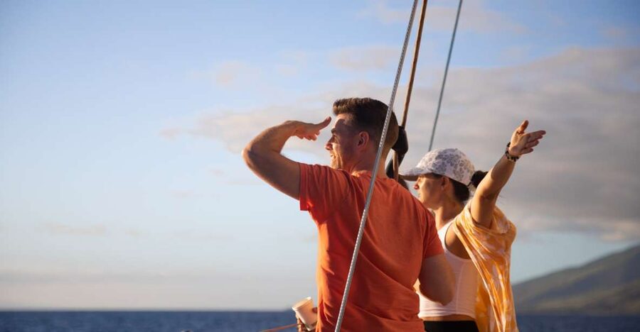 Maui: Morning Sail with the Whales Ma'alaea - Boarding the 64-foot Alihilani at Maʻalaea
