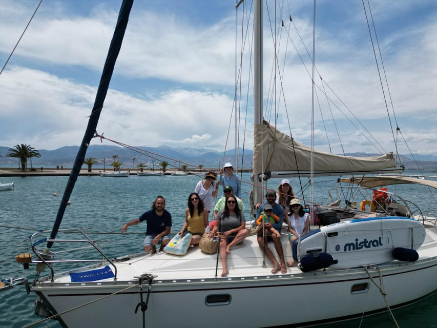 Nafplio Sun Sail Cruises | Semi-Private Half Day | Full Meal - Setting sail from Nafplio’s Old Port