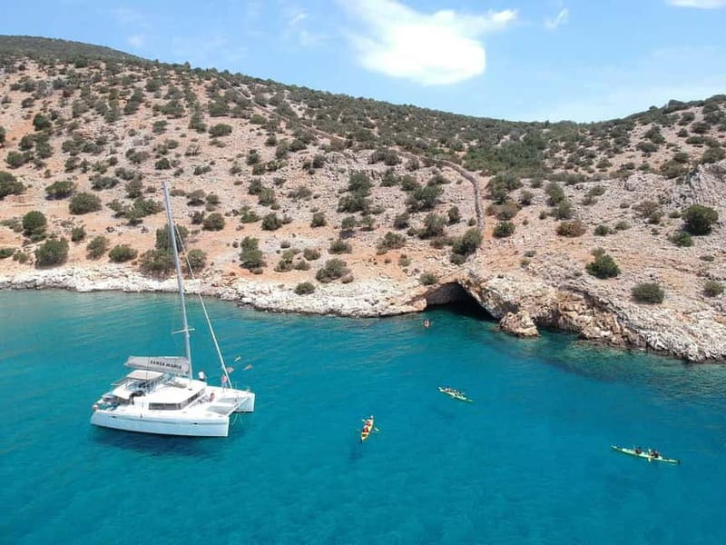 Naxos: Naxos Catamaran Sailing Cruise with Lunch and Drinks - How the route changes between Naxos and Paros