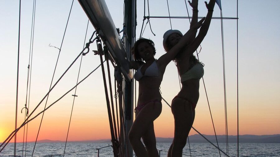 Neos Marmaras: Sunset West Sithonia Islets Sailboat Tour - The route toward Kelyfos Island