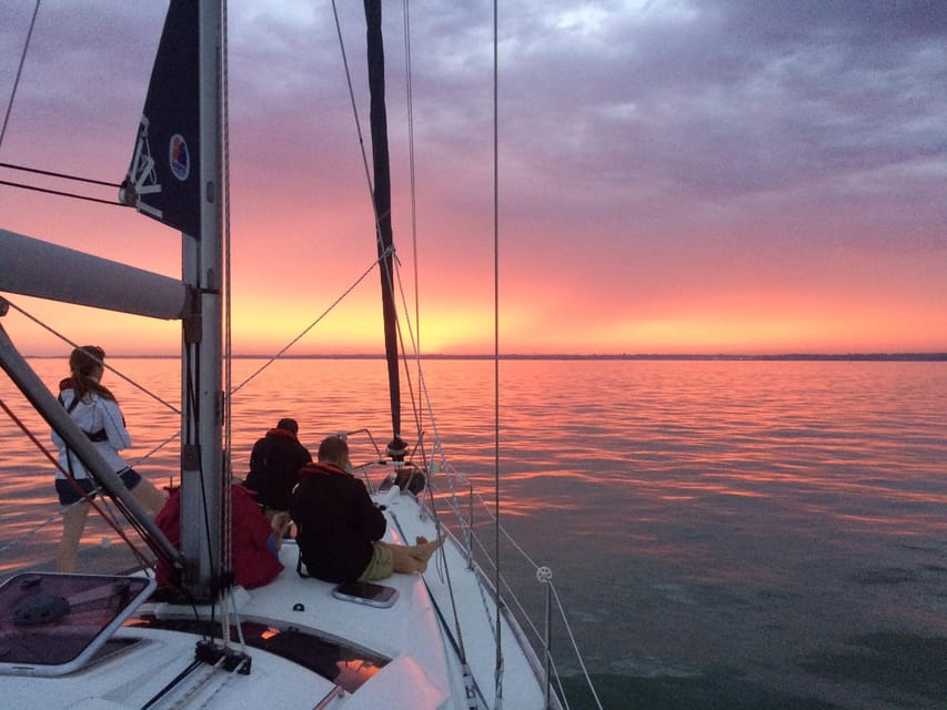 New Forest: Sail with Lunch or Dinner from Lymington - The first 40 minutes: safety briefing and sparkling wine