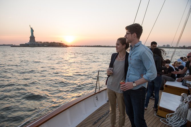 New York Sunset Schooner Cruise on the Hudson River - Ellis Island and the Statue of Liberty
