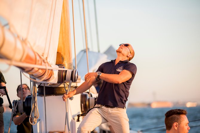 New York Sunset Schooner Cruise on the Hudson River - Brooklyn, SeaGlass Carousel, and the return route