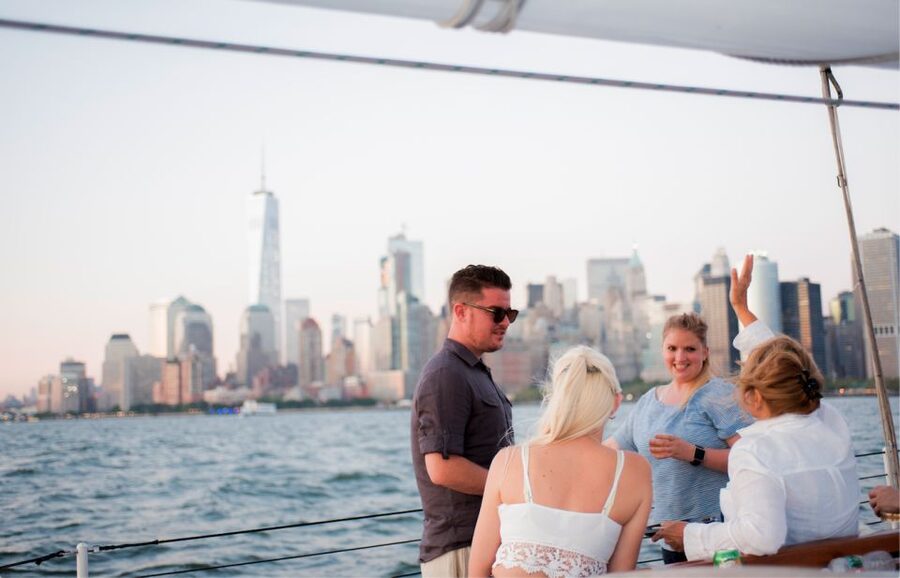 NYC: Statue of Liberty Cruise aboard a Classic Sailboat - Leaving Chelsea Piers for open water