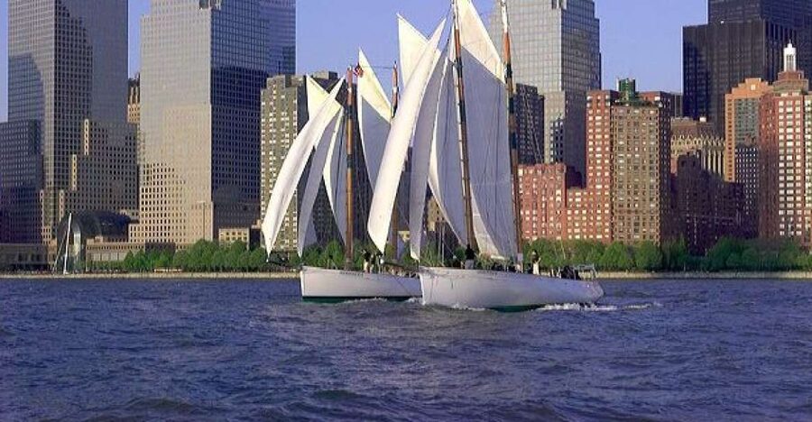 NYC: Statue of Liberty Day Sail on the Schooner Adirondack - Ellis Island from the water