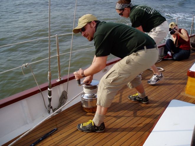 NYC: Statue of Liberty Day Sail on the Schooner Adirondack - A complimentary drink and a quiet rhythm