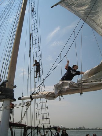 NYC Statue of Liberty Tall Ship Sail aboard Clipper City - Sailing New York Harbor on Clipper City