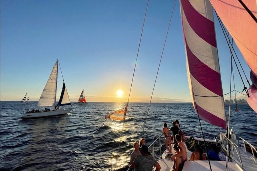 Oahu: Waikiki Sunset Catamaran Sail and Swim - How much value do you get for $44?