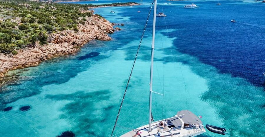 Palau: Sailing tour La Maddalena Archipelago - Piscine di Budelli and the three-hour midday pause