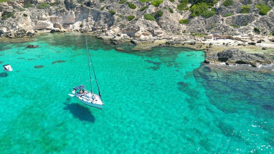 Palma: Private Sailing Boat Excursion with Optional Paella - A quiet cove for swimming and snorkeling