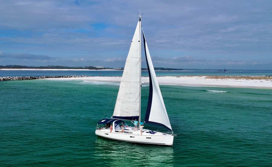 Panama City Beach: Sunset Sail on the Daydreams Sailboat - Grand Lagoon to Shell Island