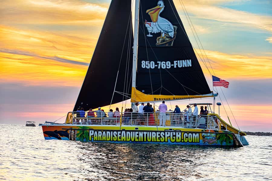Panama City Beach: Sunset Sail on the Privateer Catamaran - The complimentary drink and onboard bar