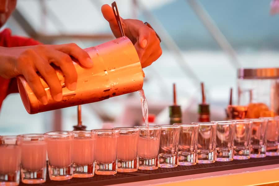 Pattaya: 3 Islands Hopping on Sailing Party Yacht and Buffet - Swimming, snorkeling, and the water-slide stop