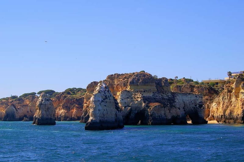 Portimão: Boat Trip by Sailing Boat to Lagos Cape Caves - Swimming and the adult-only plank