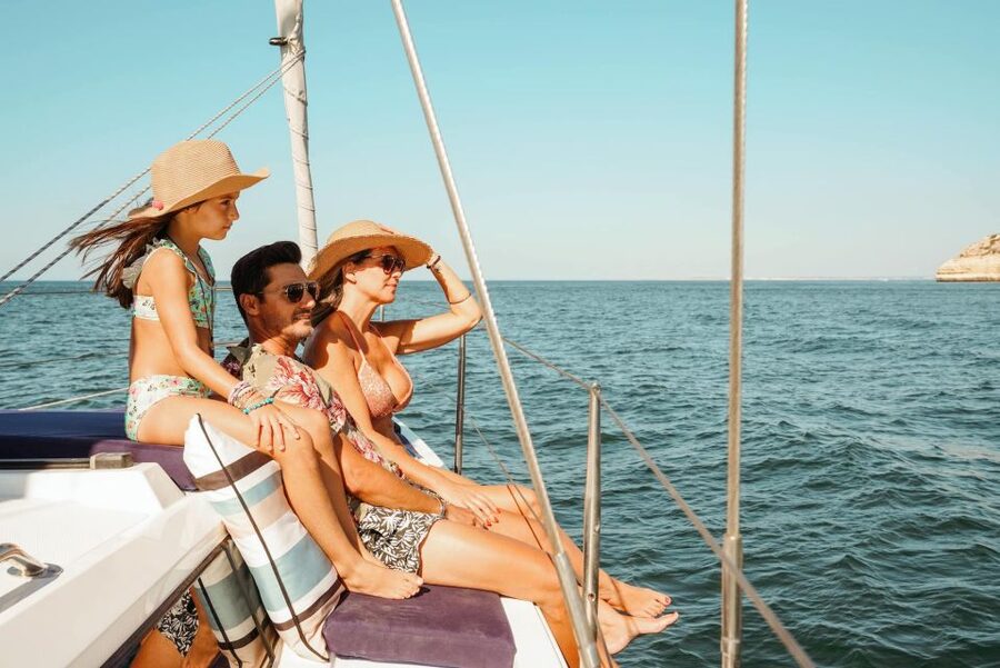 Portimao: Luxury Sail-Yacht Cruise with Sunset Option - Stops for swimming, paddleboarding, and quiet time