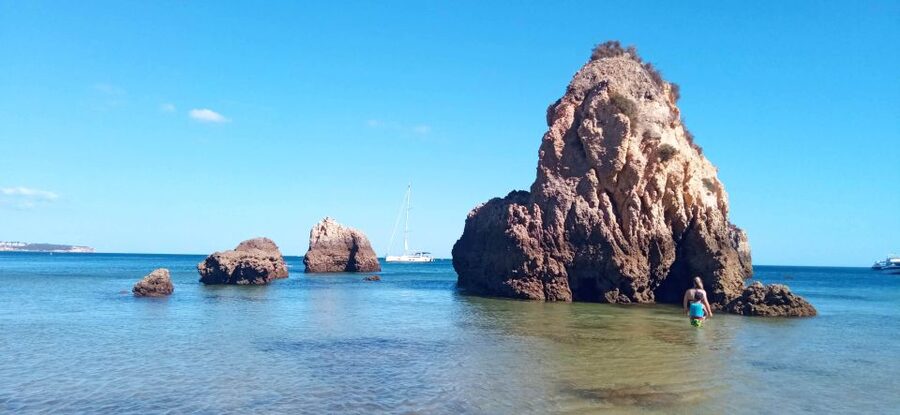 Portimão: Private Sailing Boat Tour with Swim and Wine - Leaving Portimão Marina for the open water