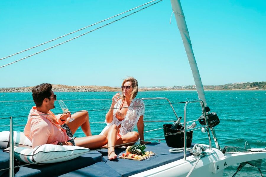 Portimao: Sunrise Luxury Sail-Yacht Cruise - Dolphins and Wildlife Along the Route