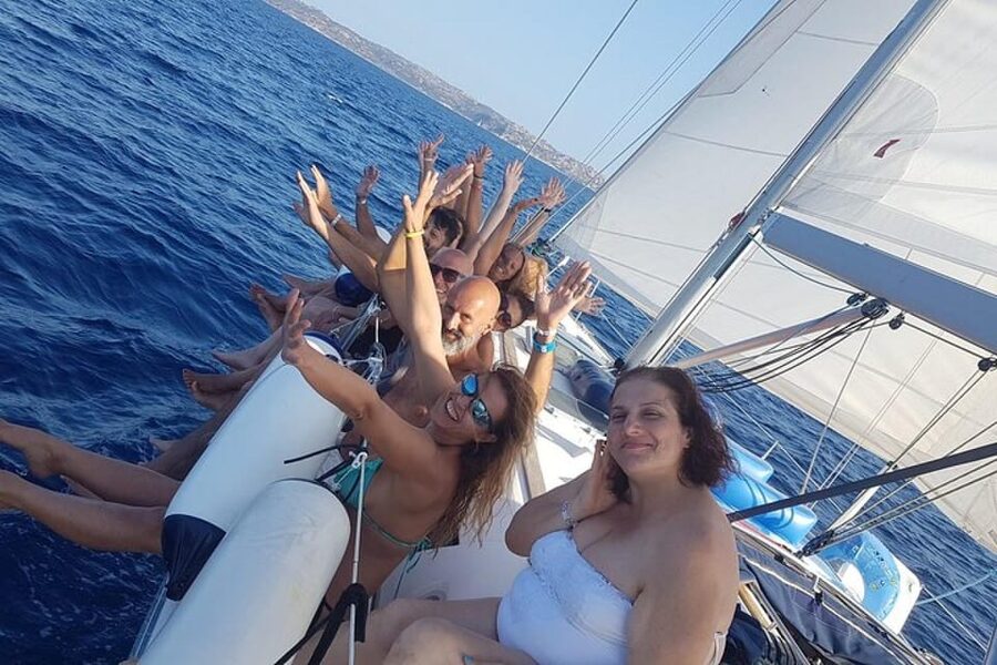 Porto San Paolo: Tavolara Island Sailboat Cruise with Lunch - A proper fish lunch served at sea