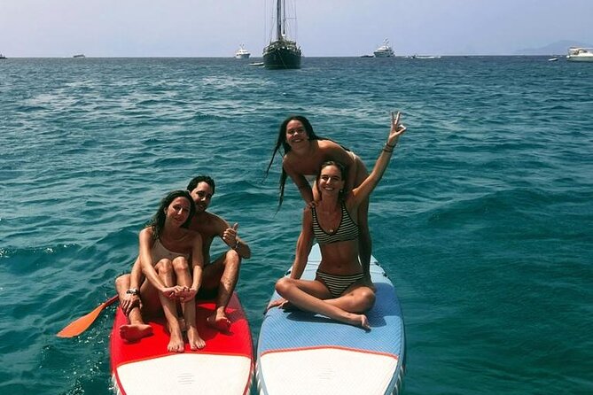 Private full day excursion sailing through Ibiza and Formentera - Sunset from the cushioned bow