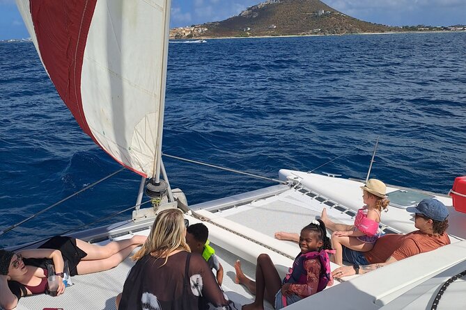 Private Full-Day Luxury Sailing Catamaran Charter in Sint Maarten - Long Bay brings the first water stop