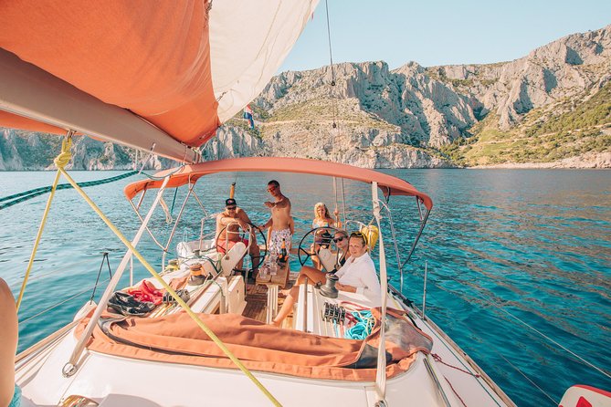 Private - Full day sailing from Hvar to Pakleni islands (up to 8 travellers) - The red stone cliffs at Hvar’s Red Rocks