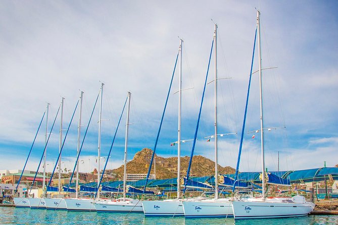 Private Luxury Sailing Cruise in Los Cabos with Lunch and Open Bar - The swimming bay and borrowed water gear