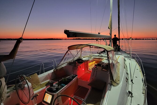 Private Luxury Sunset Sail on the 50ft Sailing Yacht Fate BYOB - USS Yorktown and the USS Laffey