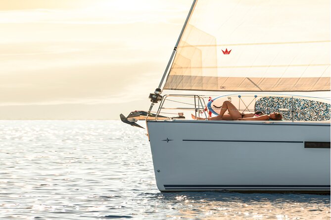 Private Magic Sunset Sailing Trip to DIA in Heraklion,Crete(4,5H) - Champagne, Fruit, and Simple Food on the Water