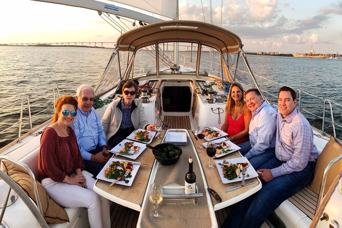 Private Morning Sail/ Dolphin Tour on 50ft Fate, BYOB or Catering - Passing Charleston’s Battery by sail