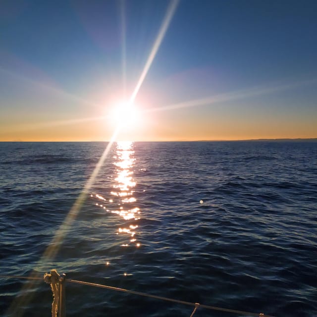 Private Sunset Sailing Trip - The Marbella sunset from open water