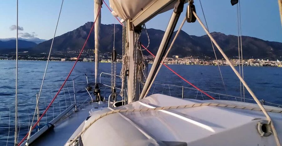 Private Sunset Sailing Trip - A swim stop when the sea cooperates
