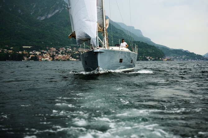 Private Tour by Modern Sailboat Lake Como with Aperitif - Piona and the northern reach