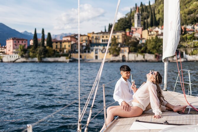 Private Tour by Modern Sailboat Lake Como with Aperitif - Medieval walls at Santa Maria Rezzonico