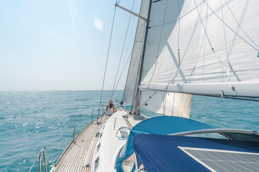 Private tour on a sailboat - Swim and paddle - Antibes Cape - Paddleboards, snorkeling, and time in the sun