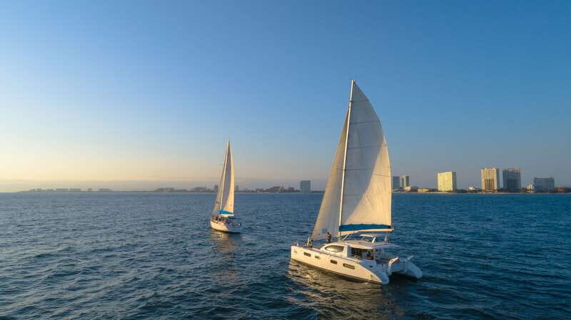 Puerto Vallarta: Luxury Day Sailing Tour of Bay of Banderas - Two and a half hours for lunch and water activities