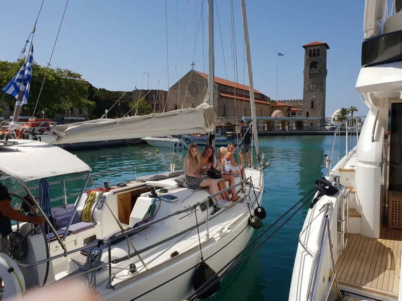 Rhodes: Sailing Yacht Cruise with Food & Drinks (SmallGroup) - Food, drinks, and life on deck