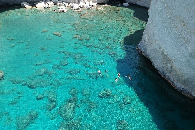 Round of Milos and Poliegos Sailing boat snorkelling cruise - Kalogries gives you an early swim