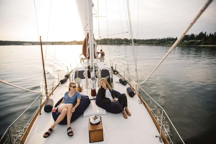 Sail Bainbridge Island & Seattle Waters - Classic Sailboat - Seattle, Bainbridge, and the Big Mountain Views
