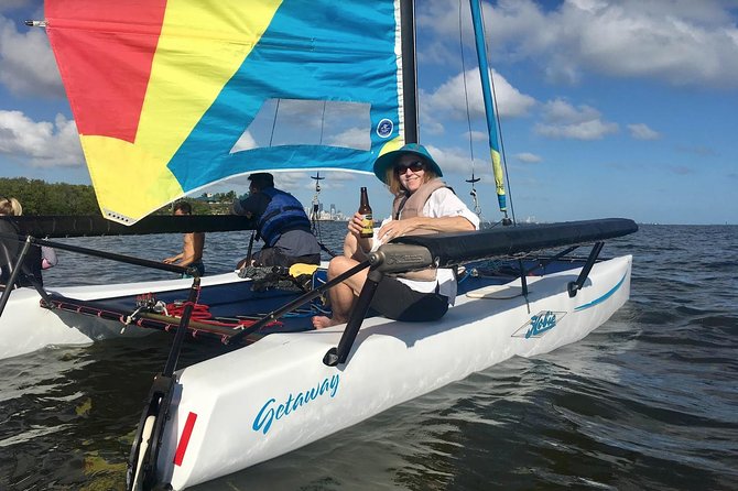 Sail Biscayne Bay: An Intimate Eco-Adventure with Snorkeling - The small catamaran and group size