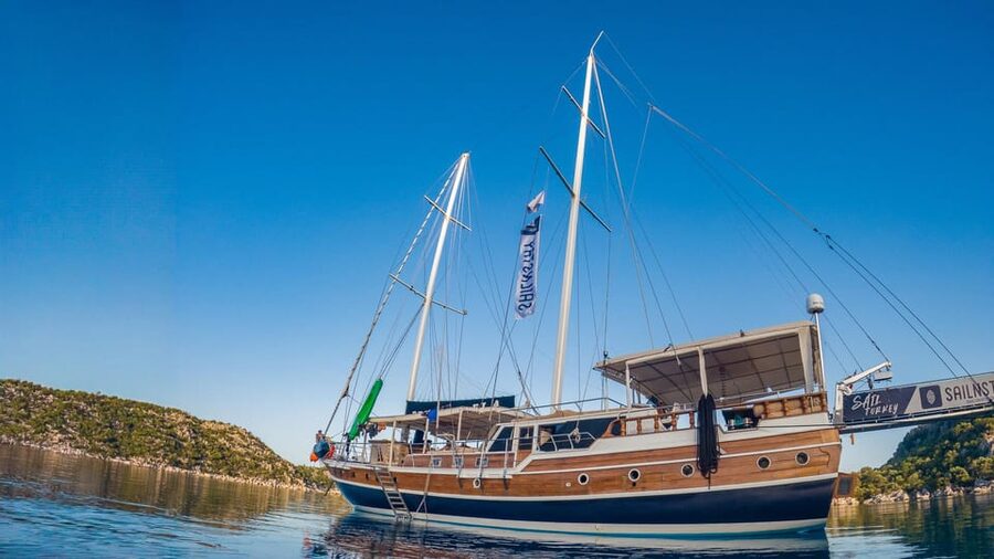 Sail Turkey: Gulet Cruises for Mixed Age Groups - Leaving Fethiye for Butterfly Valley